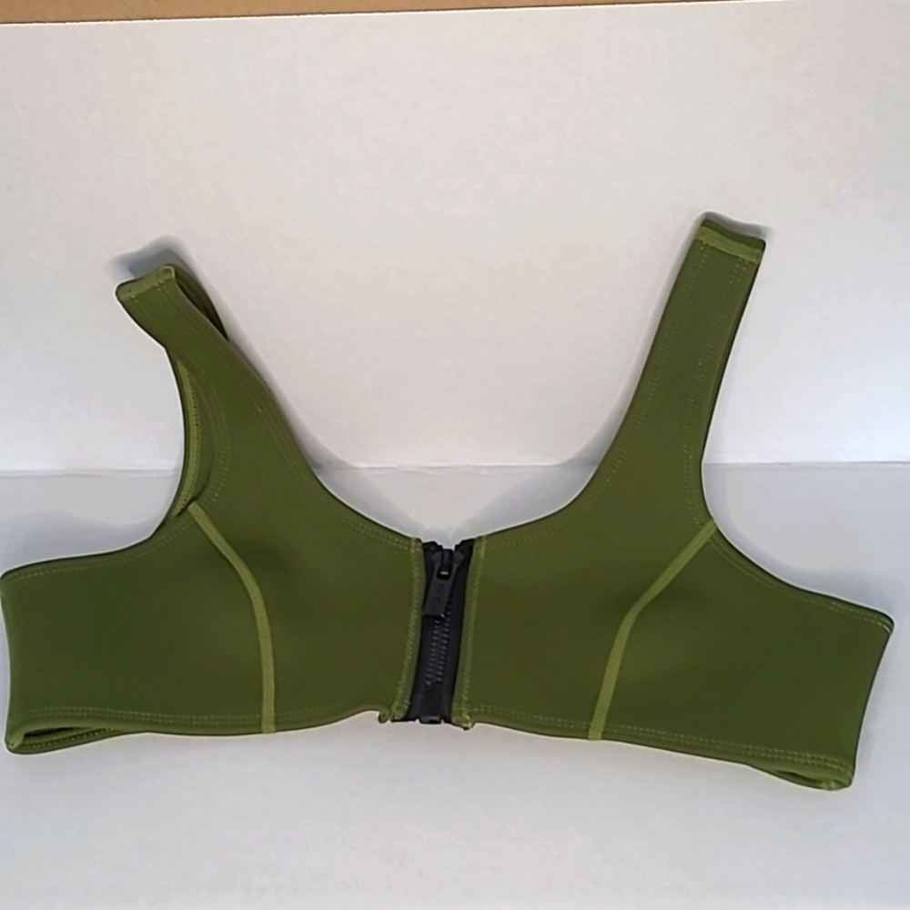 Hoaka swimwear green top large